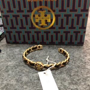 Tory Burch Black and Gold Bracelet